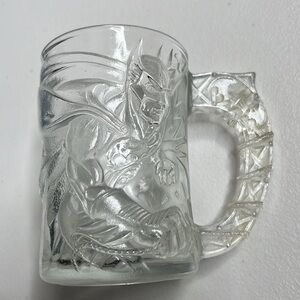 1995 DC comics Batman McDonald's glass mug Gotham city